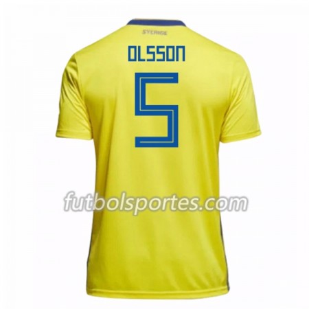 Camisetas Suecia Olsson 5 Primera Equipacion Mundial 2018
